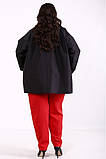 Куртка демісезонна чорна плащівка батал великих розмірів 42-74 різних кольорів, фото 3