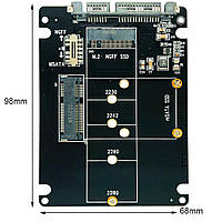 Переходник 2 в 1. Объедините ключ M.2 NGFF B и адаптер mSATA SSD к SATA3