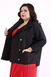 Куртка демісезонна чорна коротка плащівка батал великих розмірів 42-74 різних кольорів, фото 4