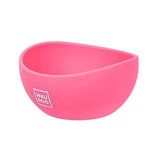 Силіконова миска для собак WAUDOG Silicone рожева (250 мл) Collar