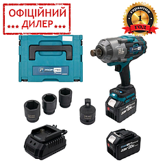 Акумуляторний гайковерт PROFI-TEC PTW2100BL POWERLine (2 х 6.0 А·год, ЗП, Кейс) Безщітковий гайковерт для дому