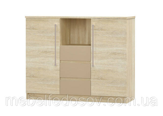 Аляска комод 2Д+3Ш (Мебель-Сервис)