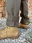 Костюм тактичний демісезонний софтшелл Олива, чоловічий комплект утеплена куртка на флісі та штани, фото 10