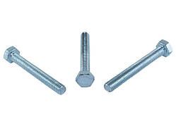 Болт метричний 5N6X0A8-2 шестигранний 5.8,DIN 933 (ЦБ) 10 х 180 (50шт/уп.) ТМ КРЕПТЕХ