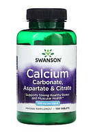 Кальций Swanson Calcium Carbonate Aspartate & Citrate 500 mg 100 таблеток