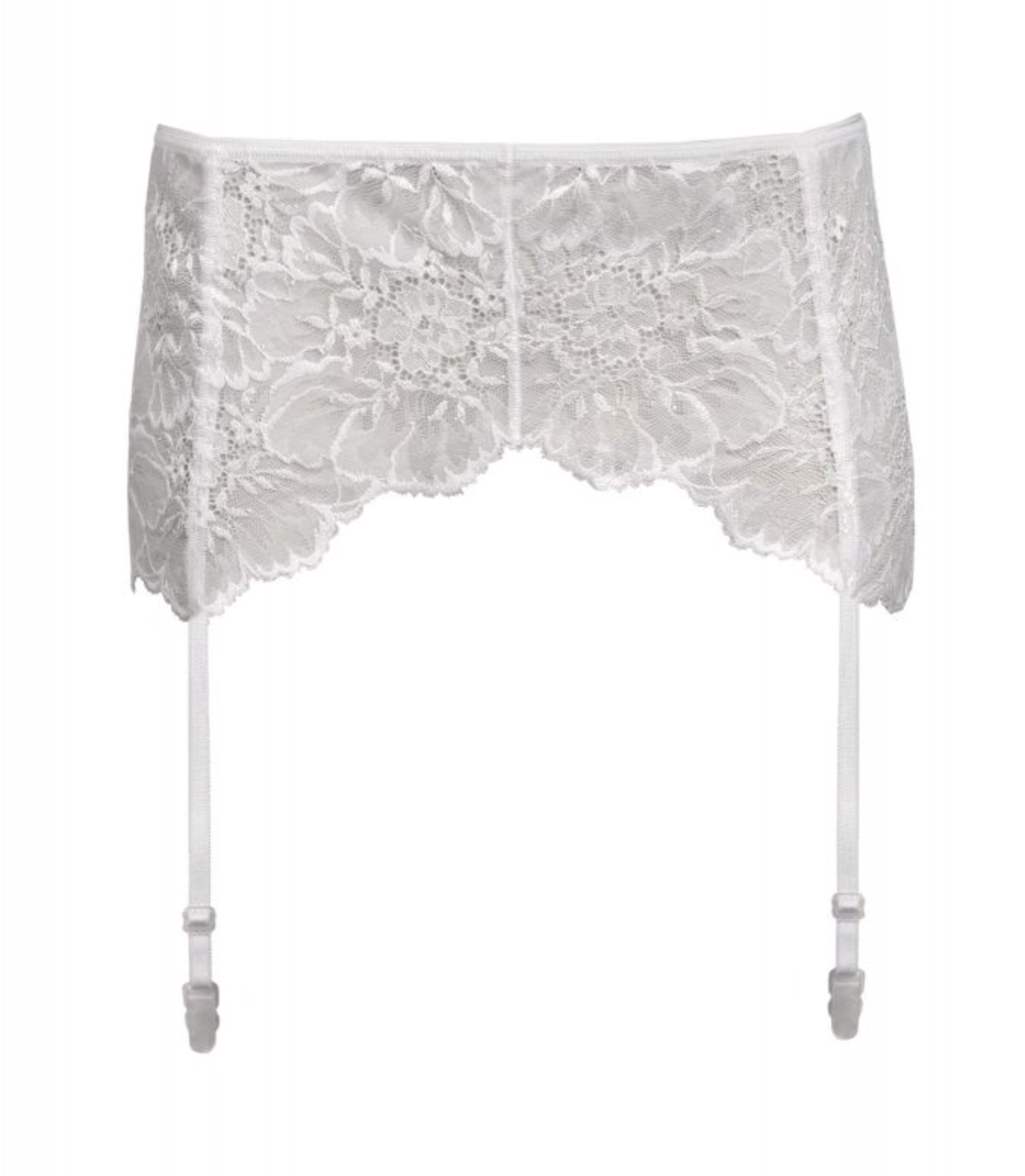 Широкий пояс для панчіх з мереживом ORO 403 white, S/M, L/XL, XXL, фото 1