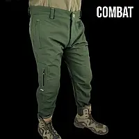 Штаны тактические демисезонные combat tactical хаки, военные брюки хаки утепленные боевые штани ВСУ XXL