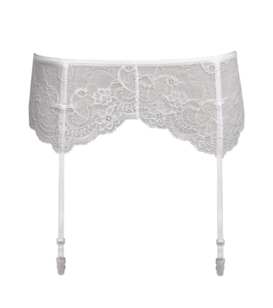 Ажурний пояс для панчіх Oro 402 white, S/M, L/XL, XXL