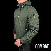 Куртка combat демисезонная тактическая хаки softshell, армейская куртка софтшелл ВСУ