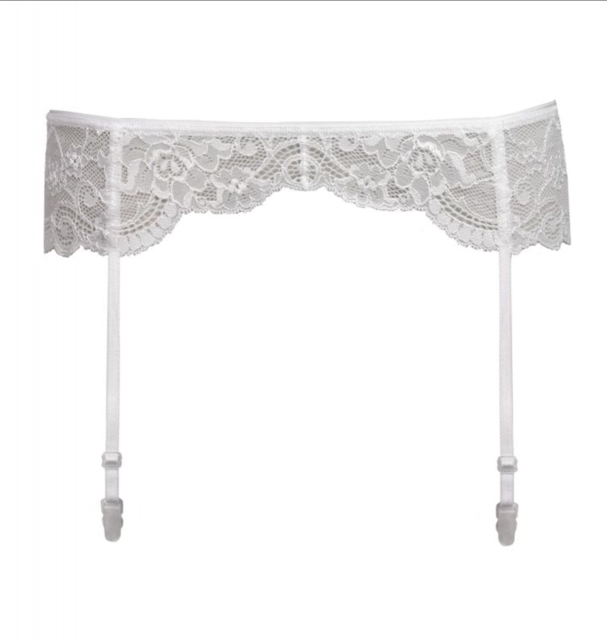 Елегантний пояс для панчіх Oro 401 white, S/M, L/XL, XXL, фото 1