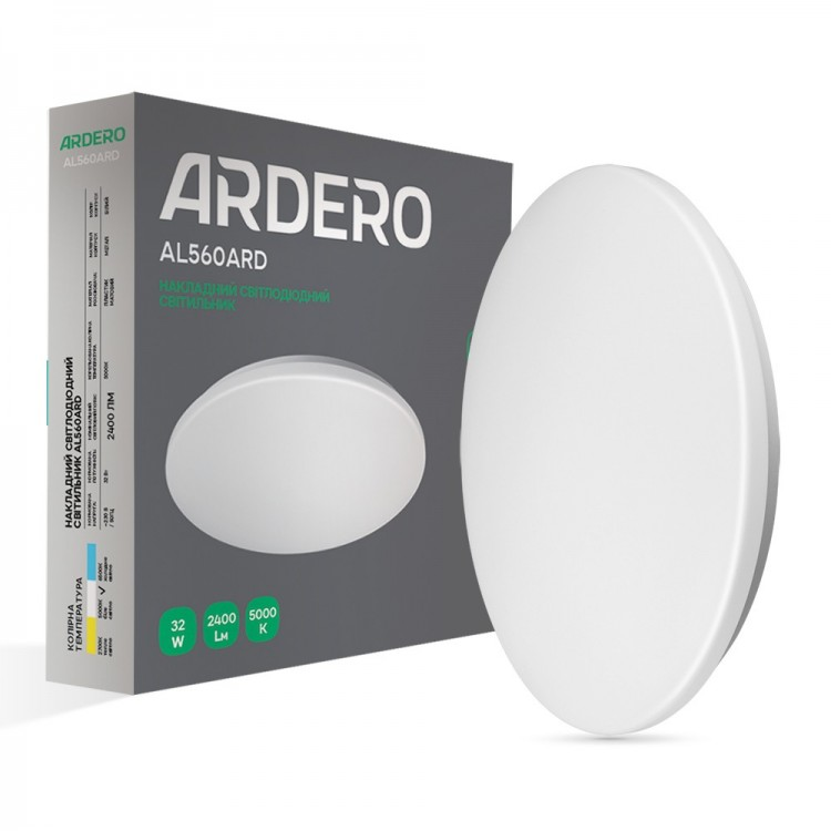 Світлодіодний світильник Ardero AL560ARD 32W 2400Лм 5000К матовий 385х55 мм