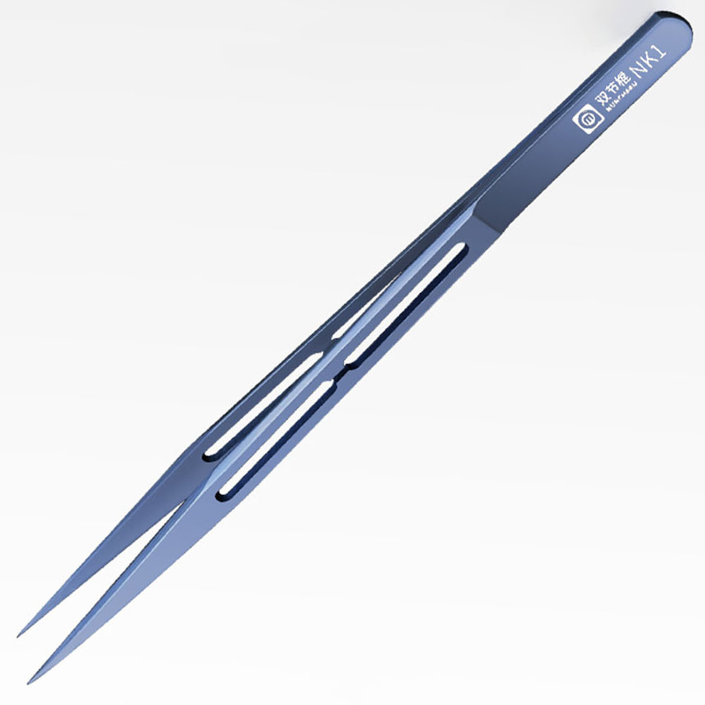 Пінцет титановий Amaoe NK1 прецизійний, надточний, антимагнітний, 8 грам, прямий