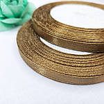 Стрічка атласна колір хакі, 0.6 мм, фото 3