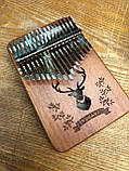 Калімба "ручне фортепіано" на 17 язичків (Дерево-Благородний Олень), фото 2