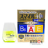 Lion Smile 40 EX GOLD Cool-max японські краплі для очей преміальні з ментолом 13мл, фото 2