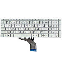 Клавіатура для HP Pavilion 15-DA 15-DB 15-DX 15-DR 15-DW 15-CX 15-CS, 250 255 G7, RU, (біло-сіра, с