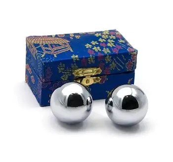 Музичні масажні кулі Сталь 2 шт в скриньці D 3,5см №5-2