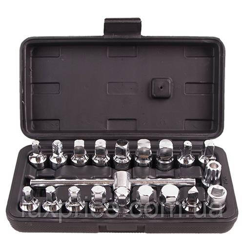 Набір для відкручування масляних пробок. 20 пр. Alloid МП-5082 Luxprice, фото 1