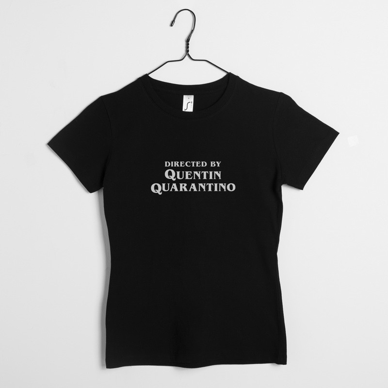 Футболка "Quentin Quarantino" жіноча, Чорний, XS, Black, англійська, фото 1