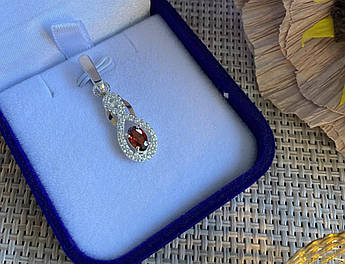 Срібна підвіска з пластинами золота