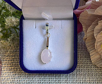 Срібна підвіска з пластинами золота