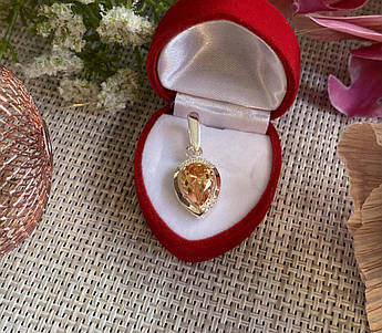 Срібна підвіска з пластинами золота