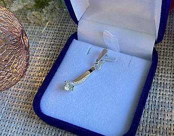 Срібна підвіска з пластинами золота