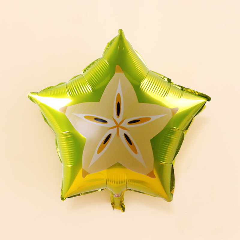 Фольгована куля "Карамбола", Жовтий, Yellow, фото 1