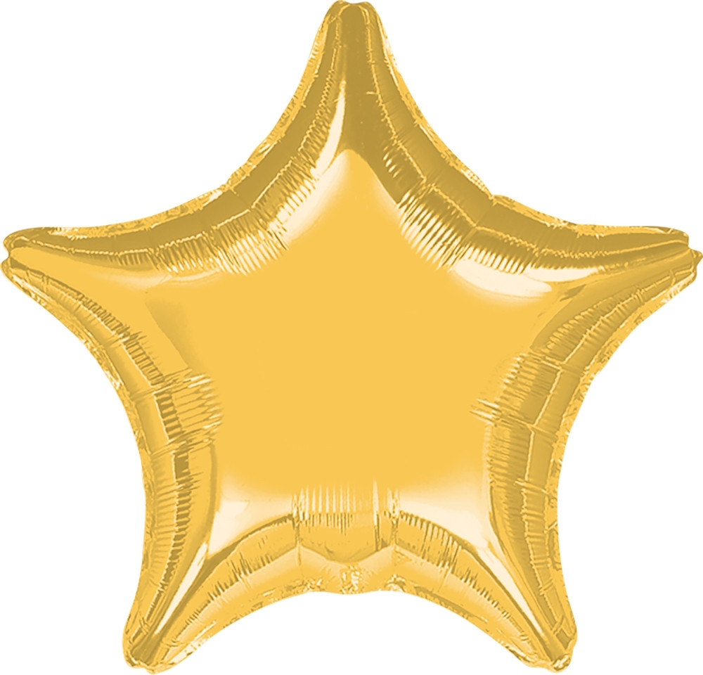 Фольгований шар Зірка Gold металік, Золотий, Gold, фото 1