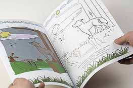 Книга-розмальовка "Колобок", російська