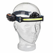 Налобний ліхтар TFA Lumatic Head | 450 лм | Потужний світлодіод COB | Датчик руху, Регульований ремінець, фото 6