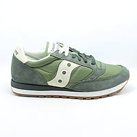 Мужские кроссовки Saucony Jazz Original зеленые, замша-текстиль, оригинал 44