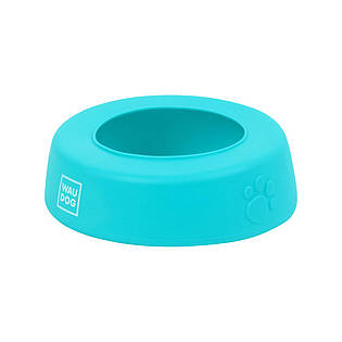 Силіконова миска-непроливайка для собак WAUDOG Silicone блакитна (750 мл) Collar