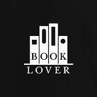 Футболка "Book lover" жіноча, Чорний, XL, Black, англійська, фото 4