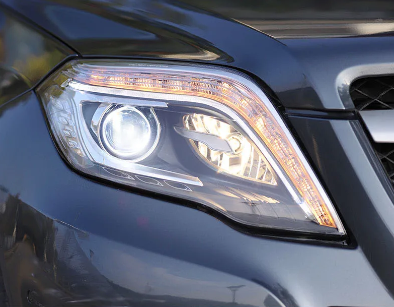 Передні фари Mercedes GLK X204 (13-15) тюнінг Full led оптика (заміна галогену)