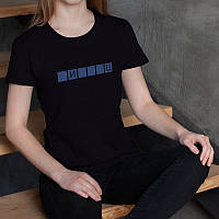 Футболка "ПИЗ*ЕЦ" жіноча, Чорний, XS, Black, російська, фото 3