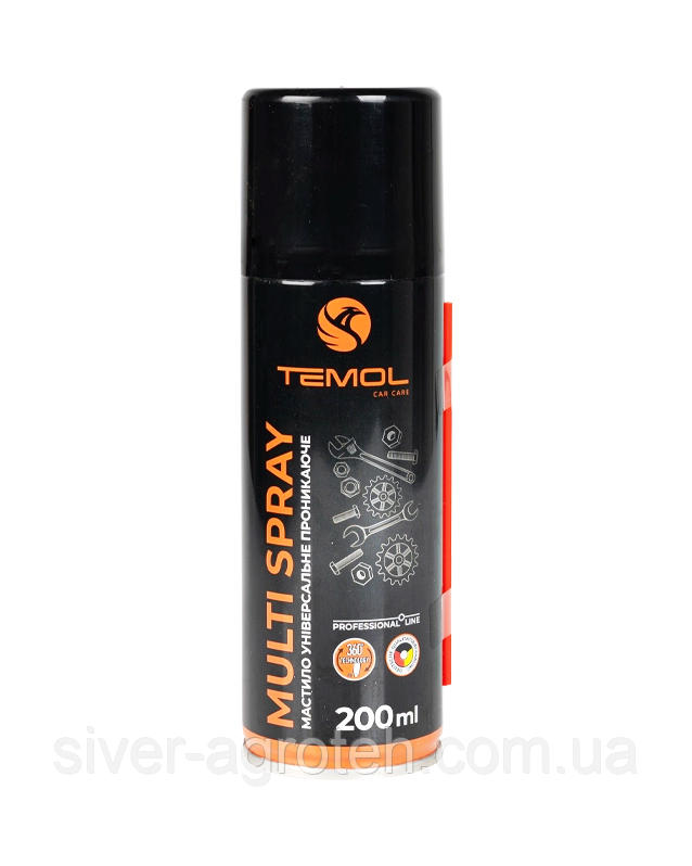 Мастило універсальне Multi spray 200 ml (Temol)