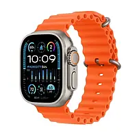 Смарт-часы Apple Watch Ultra 2 49mm GPS + Cellular Titanium Case with Ocean Orange Band (MREH3) (2023)