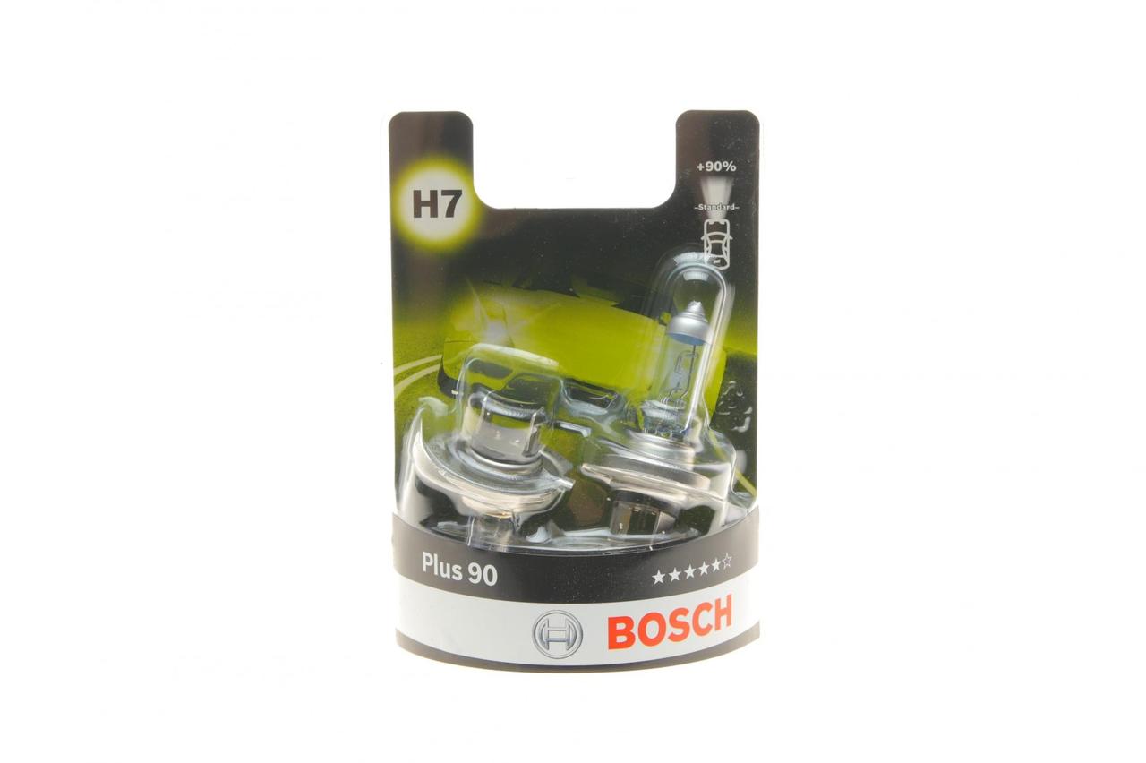 Комплект галогенових ламп H7 Bosch +90% 12v/55w, фото 1