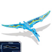Конструктор фигурка большой летающий динозавр птеродактиль синий