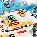 Дитячий музичний гараж для машинок з автоматичним підйомником 5 поверхі,8 машинок (3302A) Паркінг, фото 5