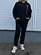 Спортивний жіночий теплий стильний костюм чорний - фото 2 - id-p1121409292