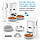 Годівниця для котів та собак автоматична Honeyguaridan S36D WiFi  4л,  2 тарілки  Біла, фото 5