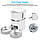 Годівниця для котів та собак автоматична Honeyguaridan S36D WiFi  4л,  2 тарілки  Біла, фото 8