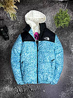 Мужская куртка The North Face голубая | Куртки зимние ТНФ Зе Норт Фейс
