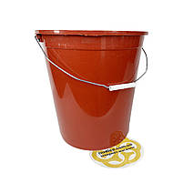 Відро з ручкою пластикове 25 л, червоний Afacan Plastik, фото 2