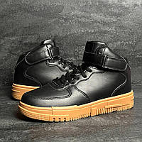 Чоловічі зимові кросівки Теплі з хутром Чорного кольору