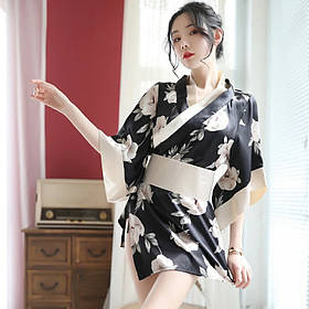 Жіночий атласний халат кімоно – елегантний одяг для дому, стильний подарунок для жінки