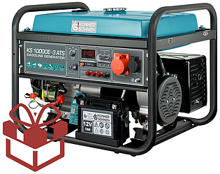 Бензиновий генератор Konner & Sohnen KS 10000E-3 ATS відкритого типу
