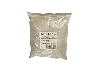 Кладочна суміш вогнестійка 10кг для камінів та печей Мертель МП 18 ТМ Христофоровські вогнетриви FG